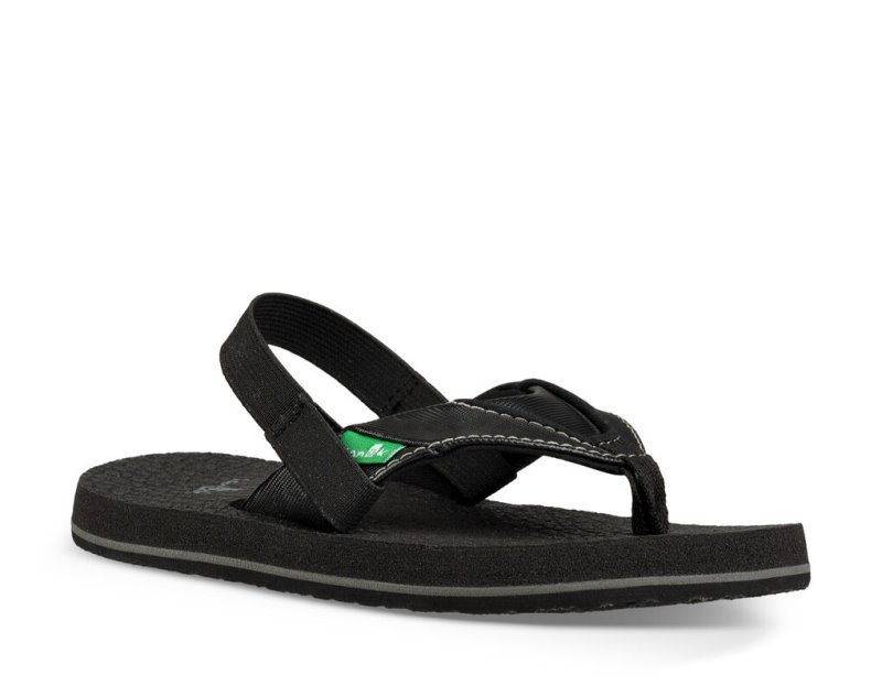 Sanuk Root Beer Cozy Kids' Sandals Black | Canada 310GSO